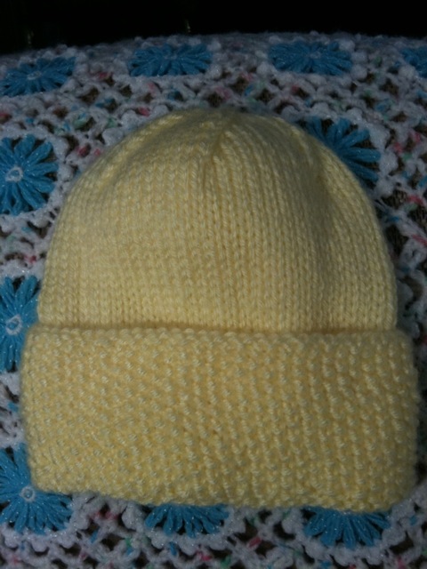 Seed Stitch Baby Hat picture