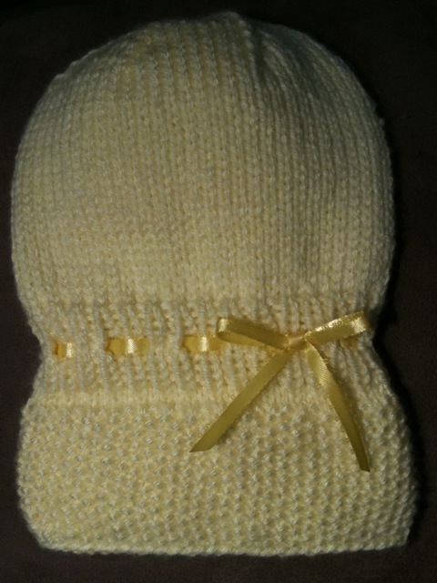 Seed Stitch Baby Hat picture